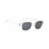 Dotted Series Retro Y2K Rectangle Polarized Sunglasses - Transparent Grey Dotted Series Retro Y2K Rectangle Polarized Sunglasses - Transparent Grey