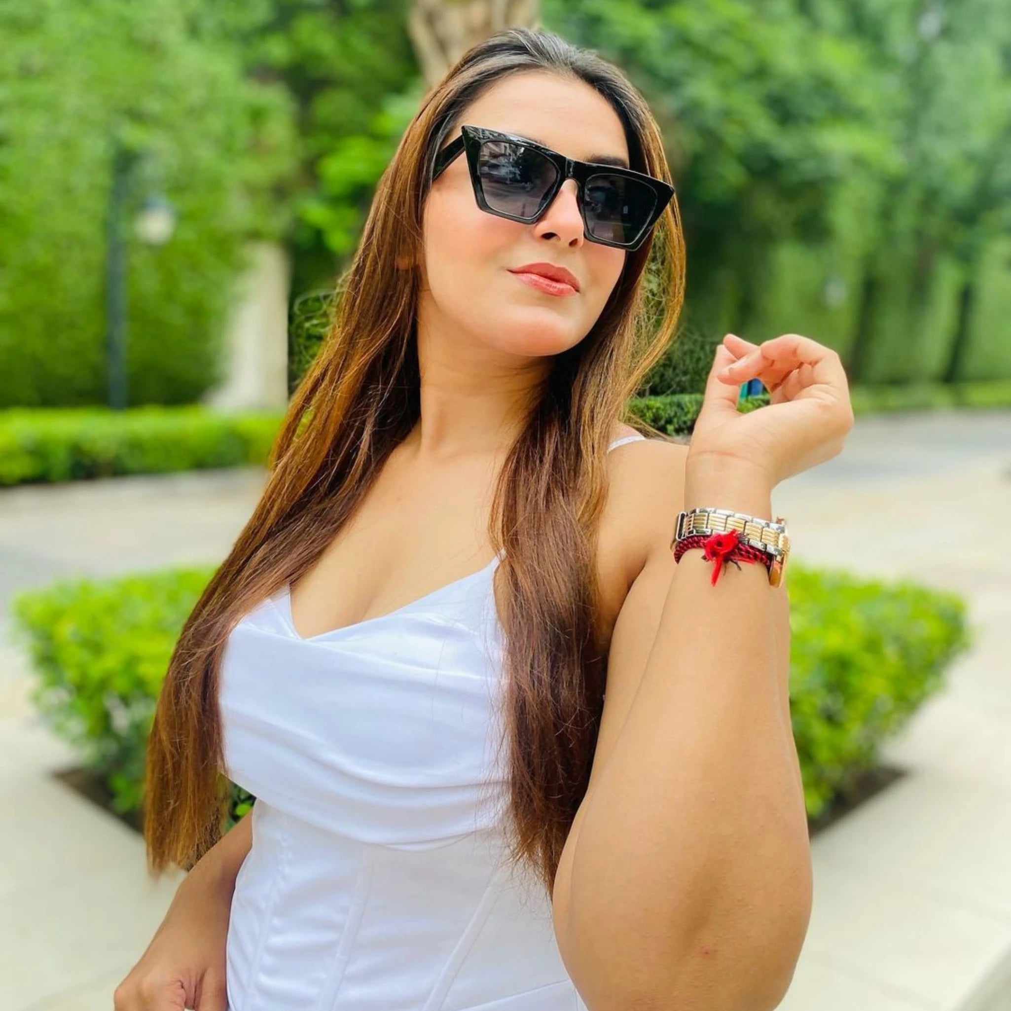 Flat Top Cateye Sunglasses For Women - Yellow Flat Top Cateye Sunglasses For Women - Yellow