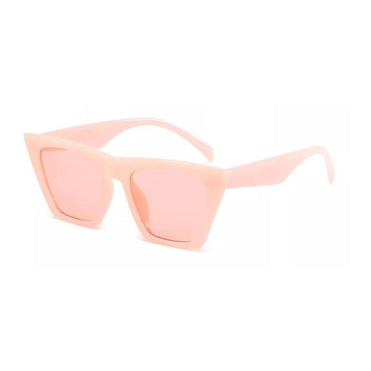 Flat Top Cateye Sunglasses For Women - Barbie Pink