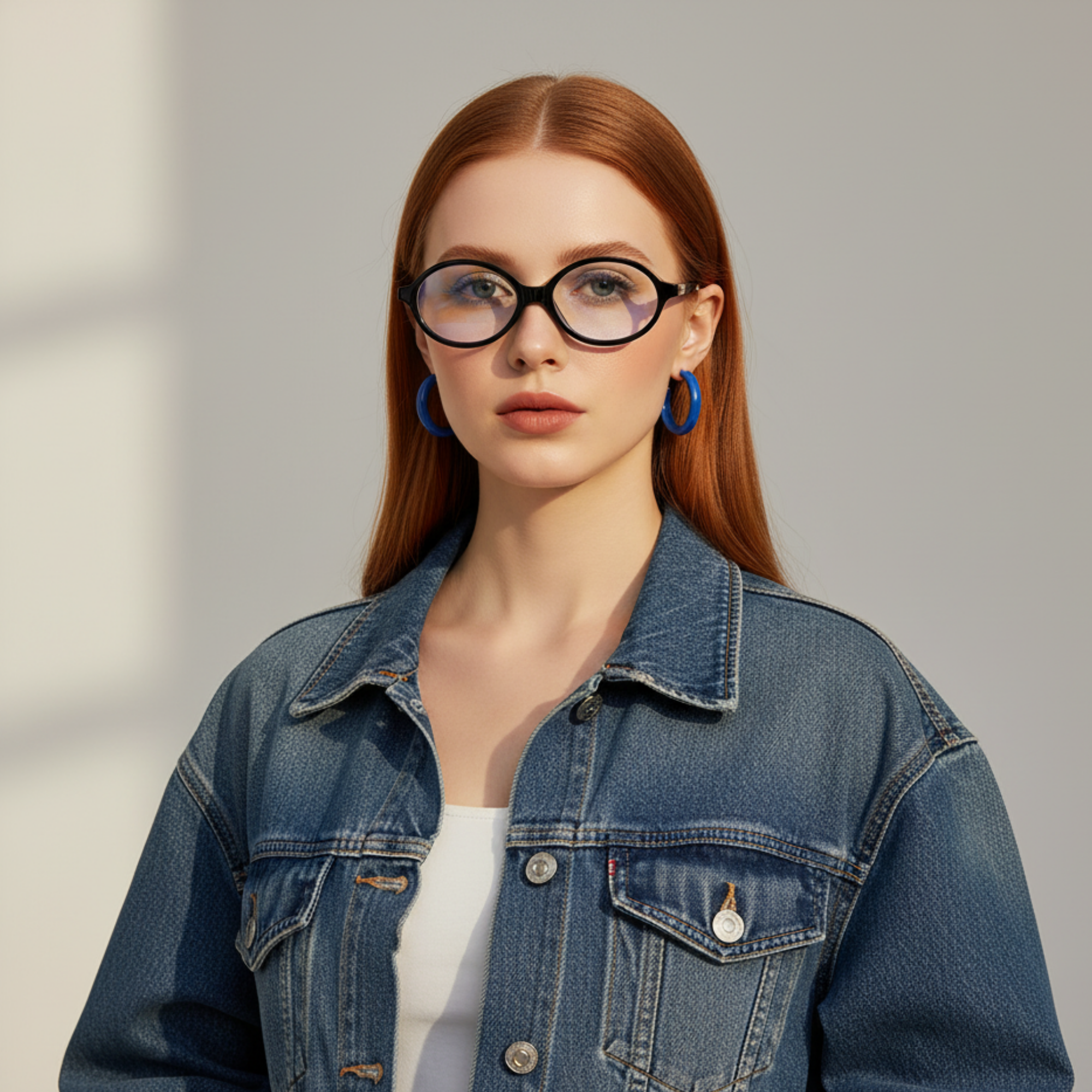 essntl series Retro Vintage 90s Oval Computer Glasses For Men & Women - Black Clear essntl series Retro Vintage 90s Oval Computer Glasses For Men & Women - Black Clear
