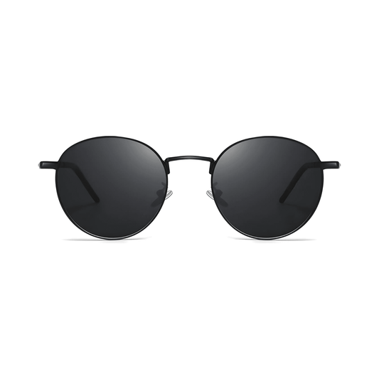 essntl series Vintage Round Sunglasses For Men & Women Black