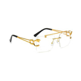 HautRim Series Rimless Square Unisex Computer Glasses (Zero Power) HautRim Series Rimless Square Unisex Computer Glasses (Zero Power)