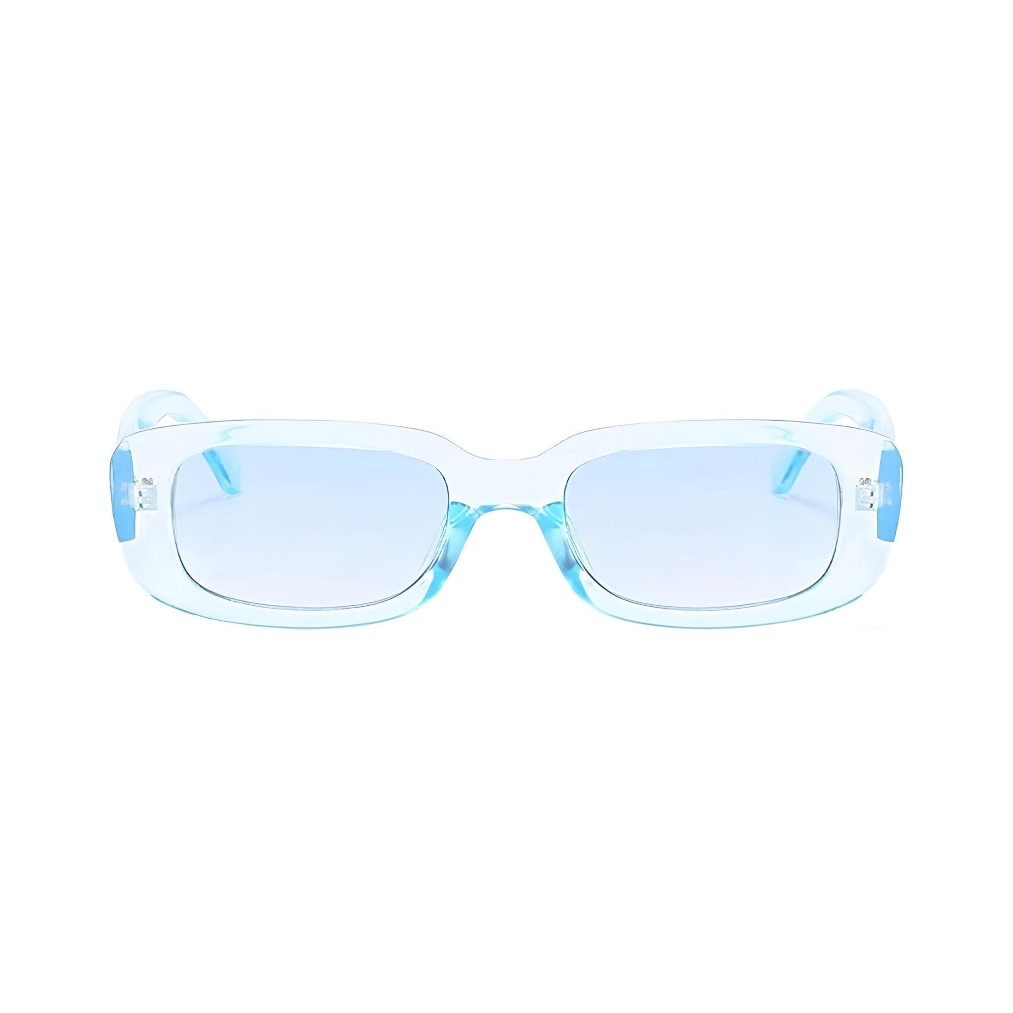 Rectro Series Retro Rectangular Sunglasses - Crystal Blue Rectro Series Retro Rectangular Sunglasses - Crystal Blue