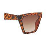 Flat Top Cateye Sunglasses For Women - Leopard Print Flat Top Cateye Sunglasses For Women - Leopard Print