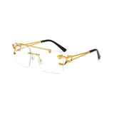 HautRim Series Rimless Square Unisex Computer Glasses (Zero Power) HautRim Series Rimless Square Unisex Computer Glasses (Zero Power)