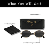 essntl Series Retro Oval Sunglasses For Men & Women - Golden Ash essntl Series Retro Oval Sunglasses For Men & Women - Golden Ash