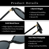 essntl series Retro Vintage 90s Oval Computer Glasses For Men & Women - Leopard Clear essntl series Retro Vintage 90s Oval Computer Glasses For Men & Women - Leopard Clear