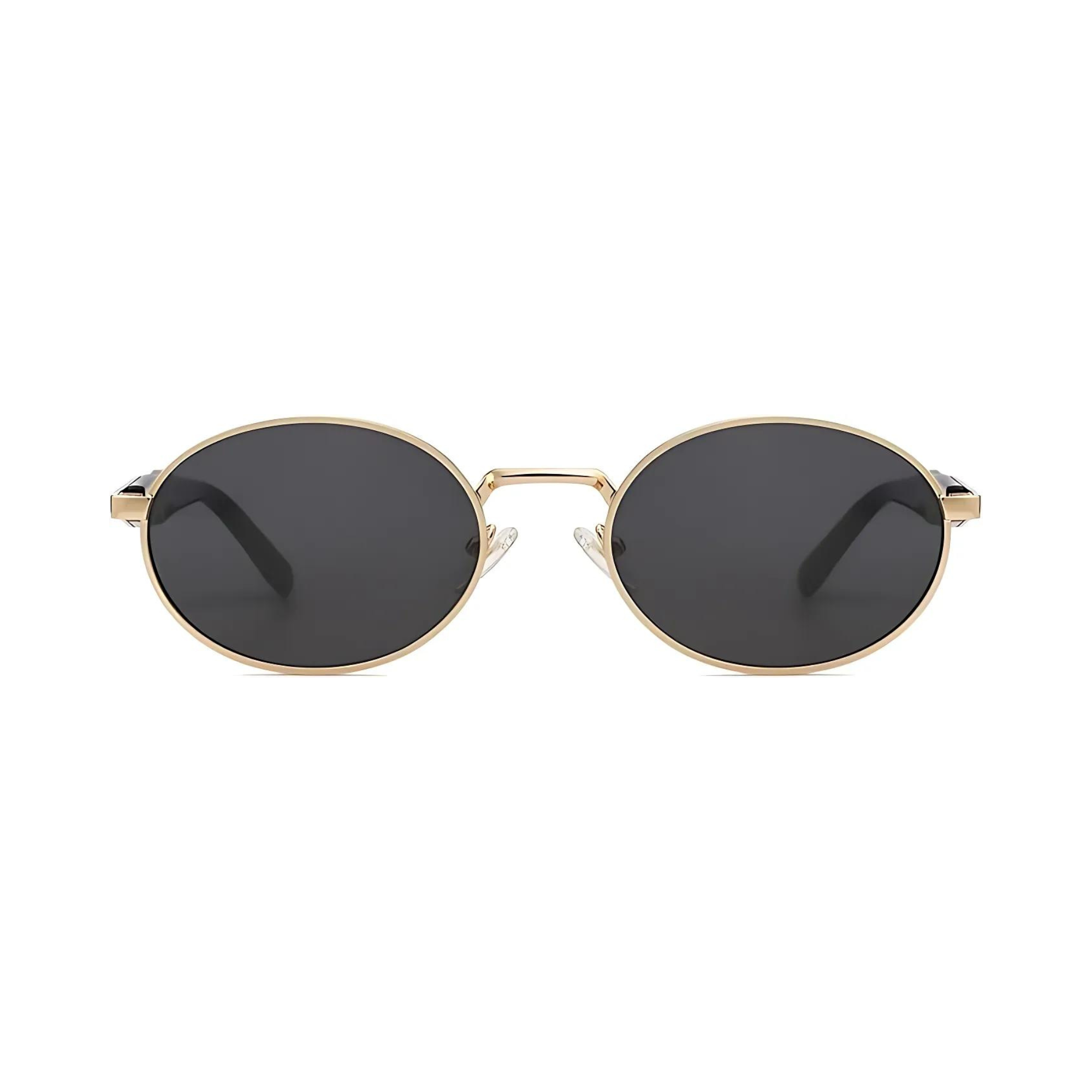 essntl Series Retro Oval Sunglasses For Men & Women - Golden Ash essntl Series Retro Oval Sunglasses For Men & Women - Golden Ash