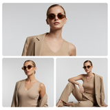 essntl Series Retro Oval 90s Sunglasses For Men & Women Wild Edit - Wild Mocha essntl Series Retro Oval 90s Sunglasses For Men & Women Wild Edit - Wild Mocha
