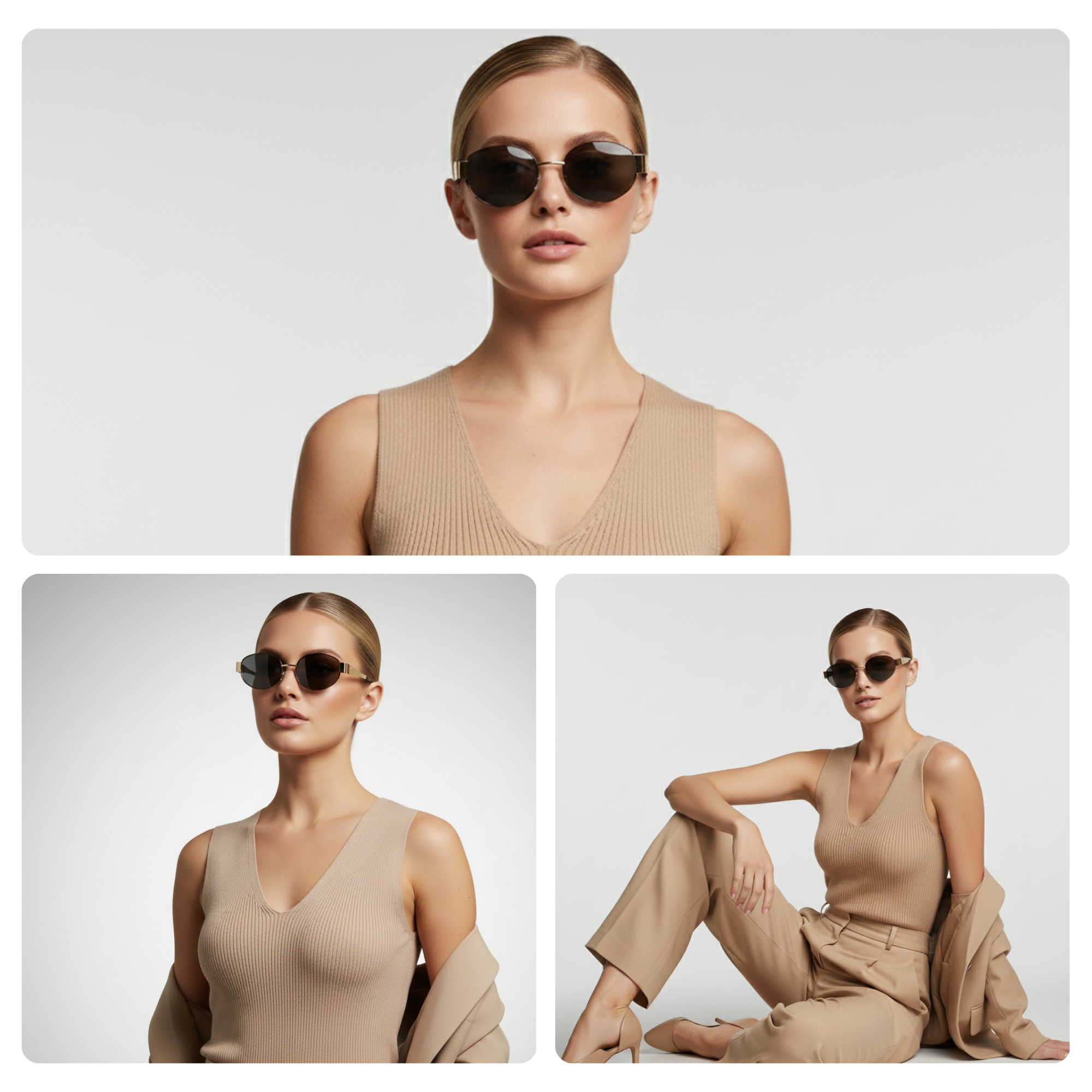 essntl Series Retro Oval 90s Sunglasses For Men & Women Wild Edit - Wild Shadow essntl Series Retro Oval 90s Sunglasses For Men & Women Wild Edit - Wild Shadow