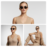 essntl Series Retro Oval 90s Sunglasses For Men & Women Wild Edit - Wild Shadow essntl Series Retro Oval 90s Sunglasses For Men & Women Wild Edit - Wild Shadow