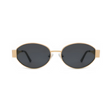 essntl Series Retro Oval Sunglasses For Women & Men - Gold Grey essntl Series Retro Oval Sunglasses For Women & Men - Gold Grey