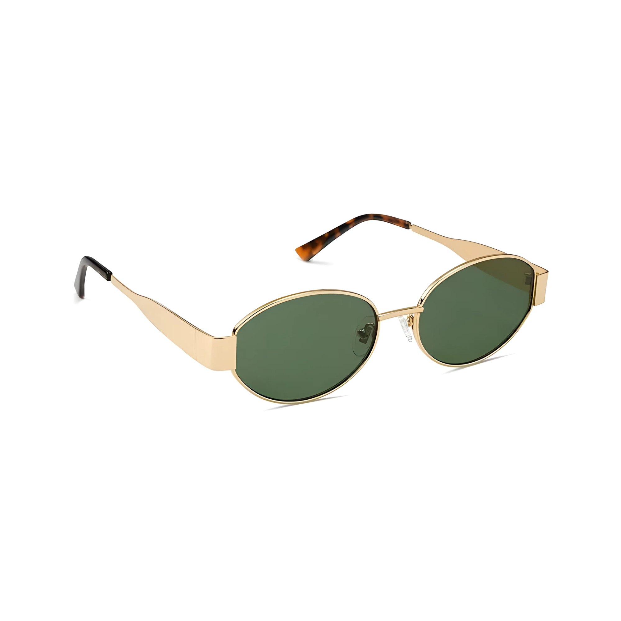 essntl Series Retro Oval Sunglasses For Women & Men - Gold Green essntl Series Retro Oval Sunglasses For Women & Men - Gold Green