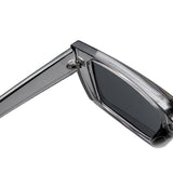 Futuristic Series Street Wear Y2K Rectangle Sunglasses - Slate Grey Futuristic Series Street Wear Y2K Rectangle Sunglasses - Slate Grey