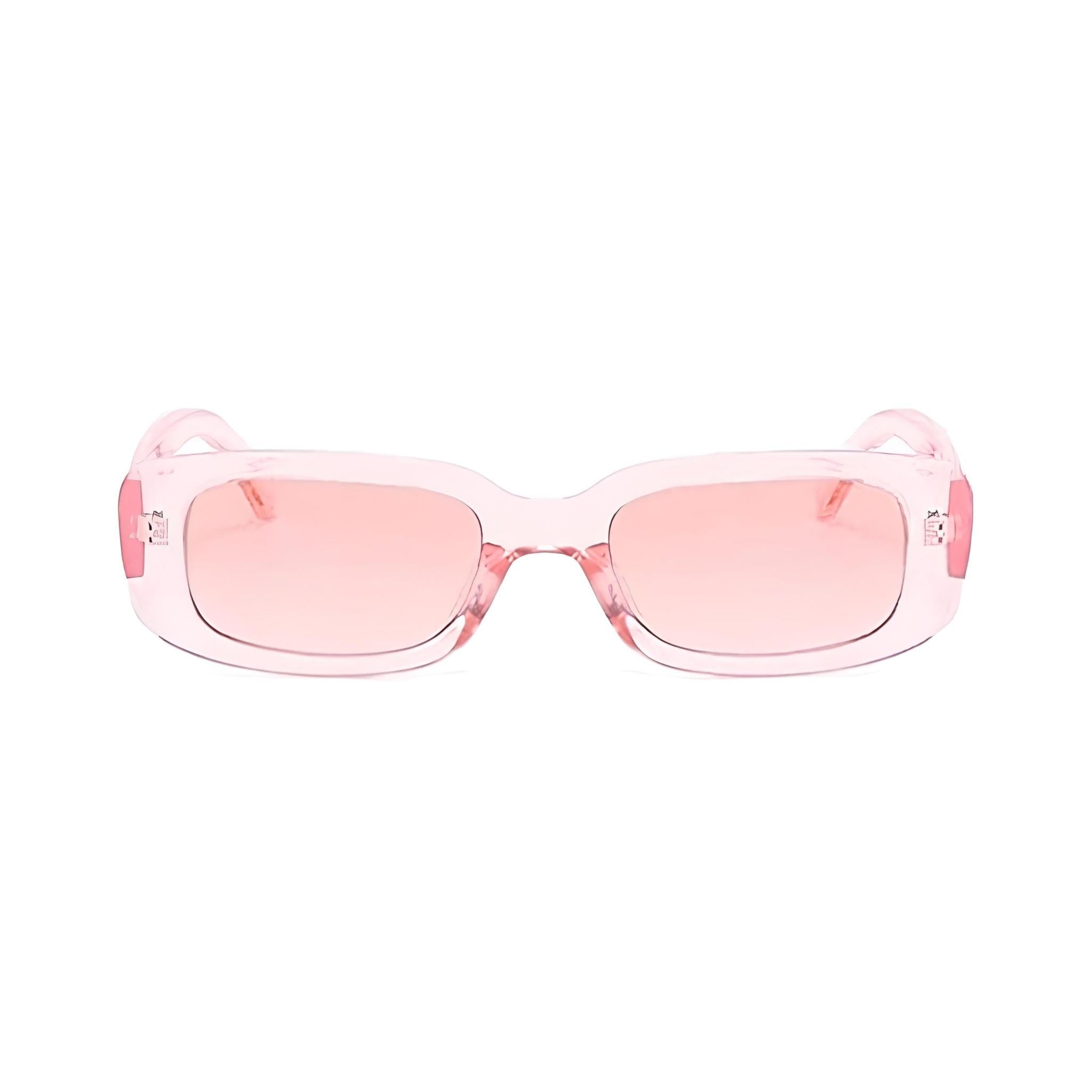 Rectro Series Retro Rectangular Sunglasses - Crystal Pink Rectro Series Retro Rectangular Sunglasses - Crystal Pink