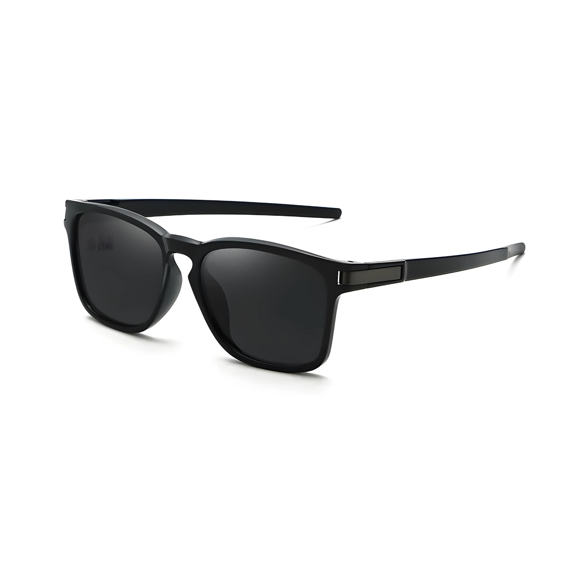 Klassic Series Polarized Sports Rectangular Sunglasses For Men & Women - (Matte Black Frame Grey Lenses) Klassic Series Polarized Sports Rectangular Sunglasses For Men & Women - (Matte Black Frame Grey Lenses)