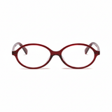 essntl series Retro Vintage 90s Oval Computer Glasses For Women - Wine Red essntl series Retro Vintage 90s Oval Computer Glasses For Women - Wine Red