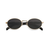 essntl Series Retro Oval Sunglasses For Men & Women - Golden Ash essntl Series Retro Oval Sunglasses For Men & Women - Golden Ash
