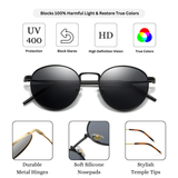 essntl series Vintage Round Sunglasses For Men & Women Black essntl series Vintage Round Sunglasses For Men & Women Black