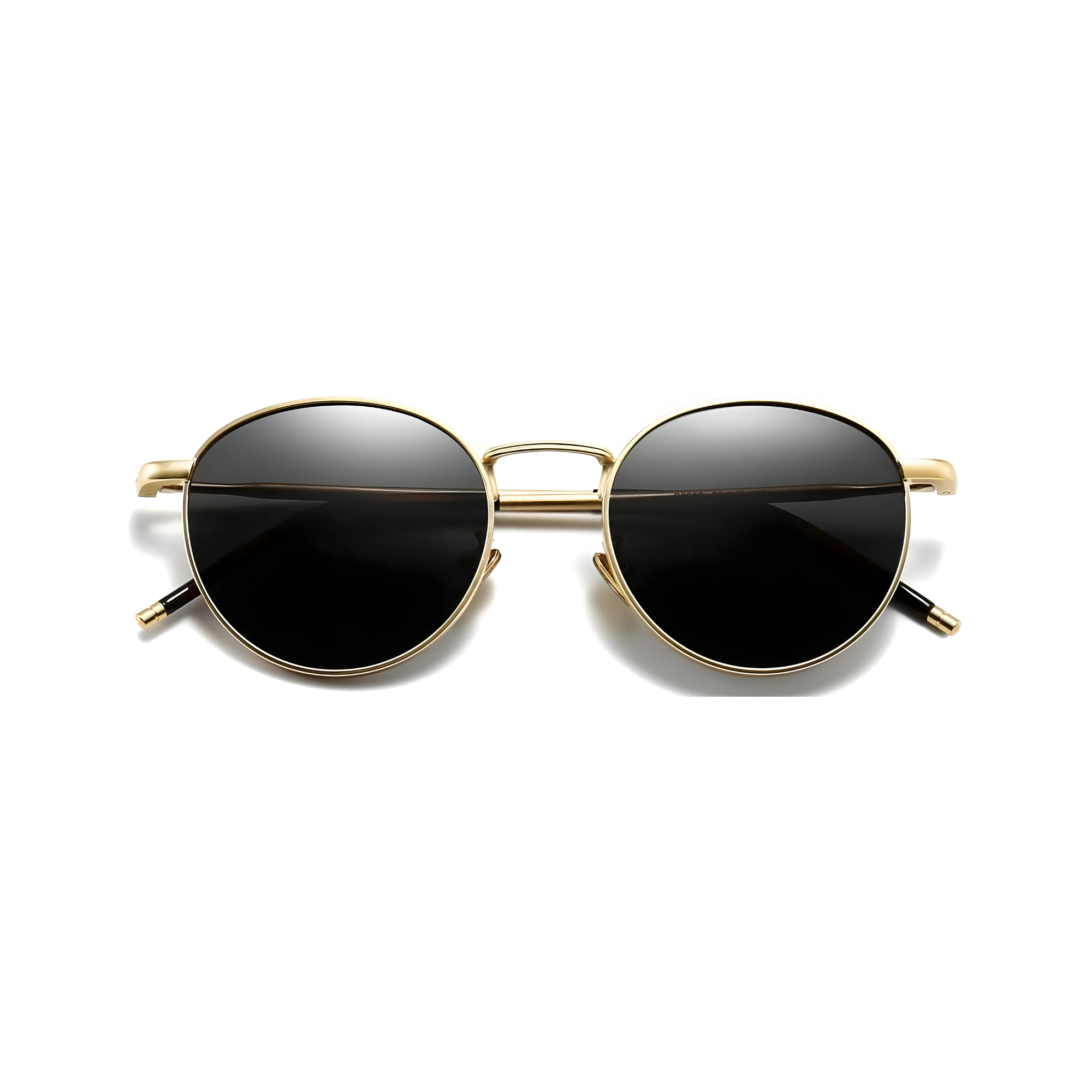 essntl series Vintage Round Sunglasses For Men & Women Gold Black essntl series Vintage Round Sunglasses For Men & Women Gold Black
