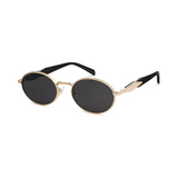 essntl Series Retro Oval Sunglasses For Men & Women - Golden Ash essntl Series Retro Oval Sunglasses For Men & Women - Golden Ash