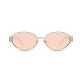 essntl Series Retro Oval Sunglasses For Women & Men - Gold Pink essntl Series Retro Oval Sunglasses For Women & Men - Gold Pink