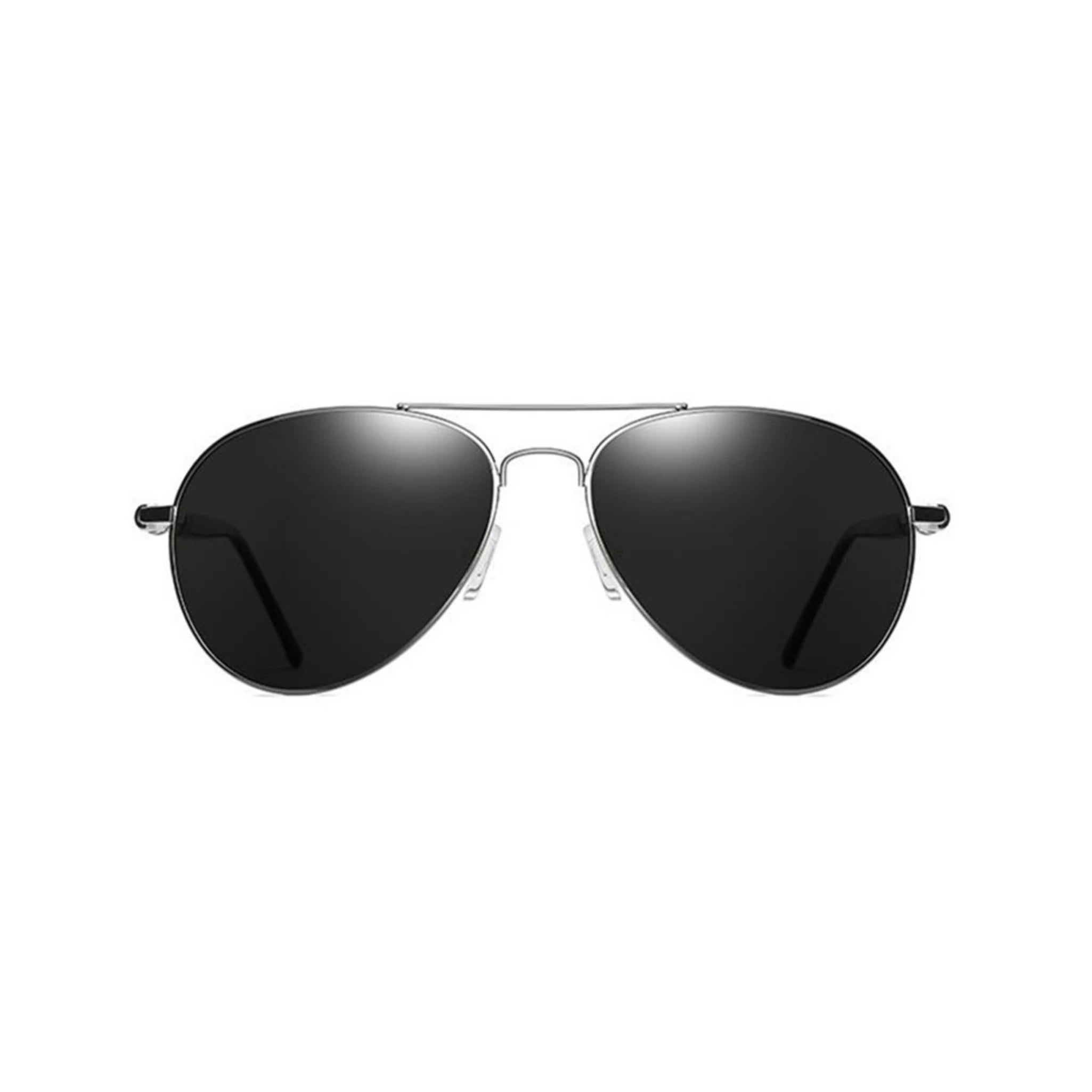 PoshPilot Klassic Series Polarized Aviator Sunglasses For Men & Women - Gun Frame Grey Lens PoshPilot Klassic Series Polarized Aviator Sunglasses For Men & Women - Gun Frame Grey Lens