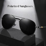 PoshPilot Klassic Series Day & Night Driving Aviator Sunglasses For Men & Women - Black & Yellow PoshPilot Klassic Series Day & Night Driving Aviator Sunglasses For Men & Women - Black & Yellow