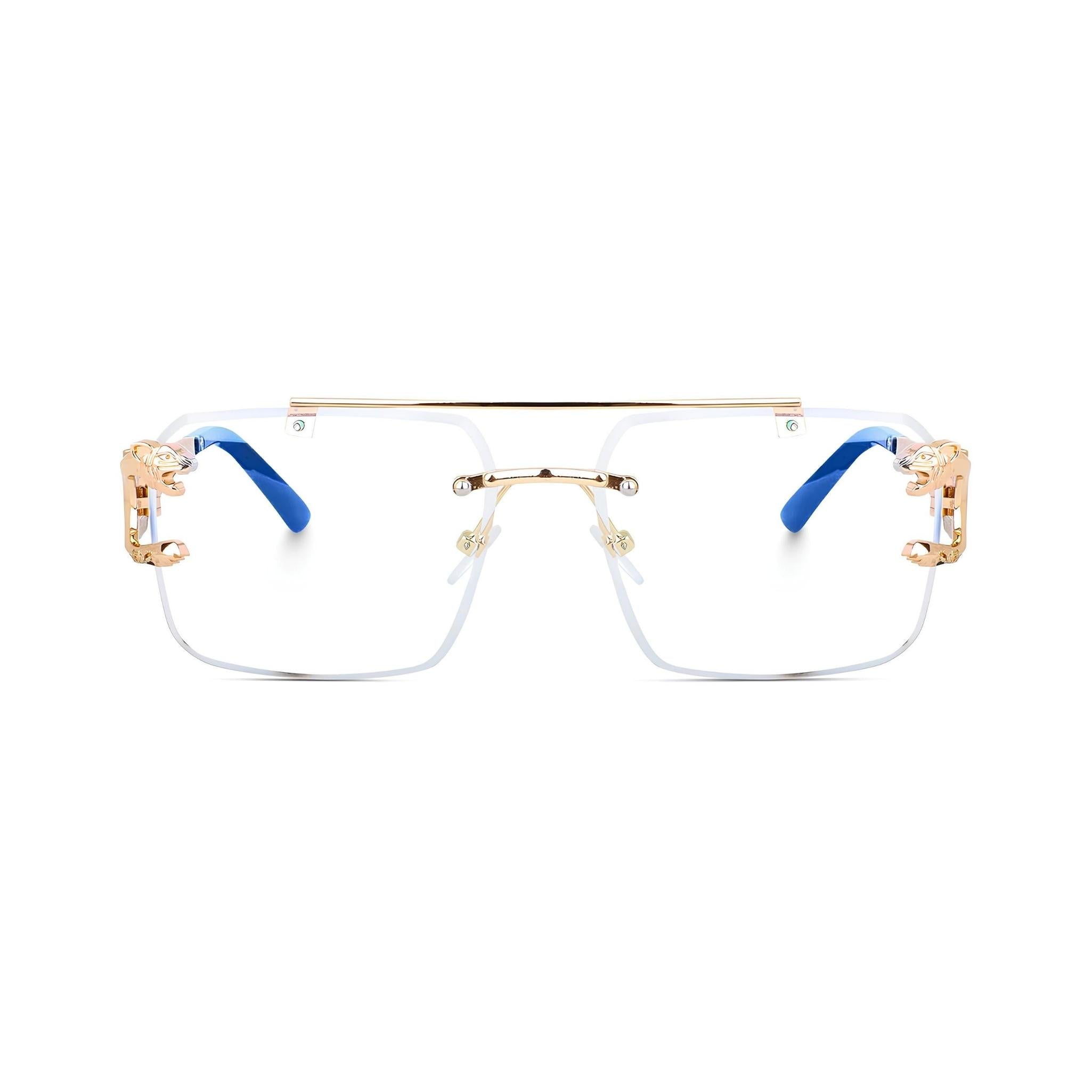 HautRim Series Rimless Square Unisex Computer Glasses (Zero Power) HautRim Series Rimless Square Unisex Computer Glasses (Zero Power)