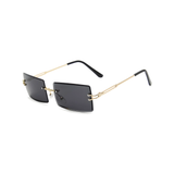 HautRim Series Rimless Rectangle Y2K Sunglasses For Men & Women Gold Black HautRim Series Rimless Rectangle Y2K Sunglasses For Men & Women Gold Black