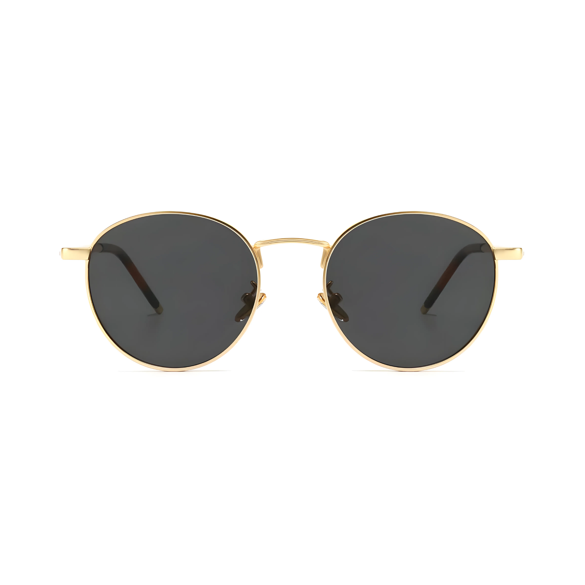 essntl series Vintage Round Sunglasses For Men & Women Gold Black essntl series Vintage Round Sunglasses For Men & Women Gold Black