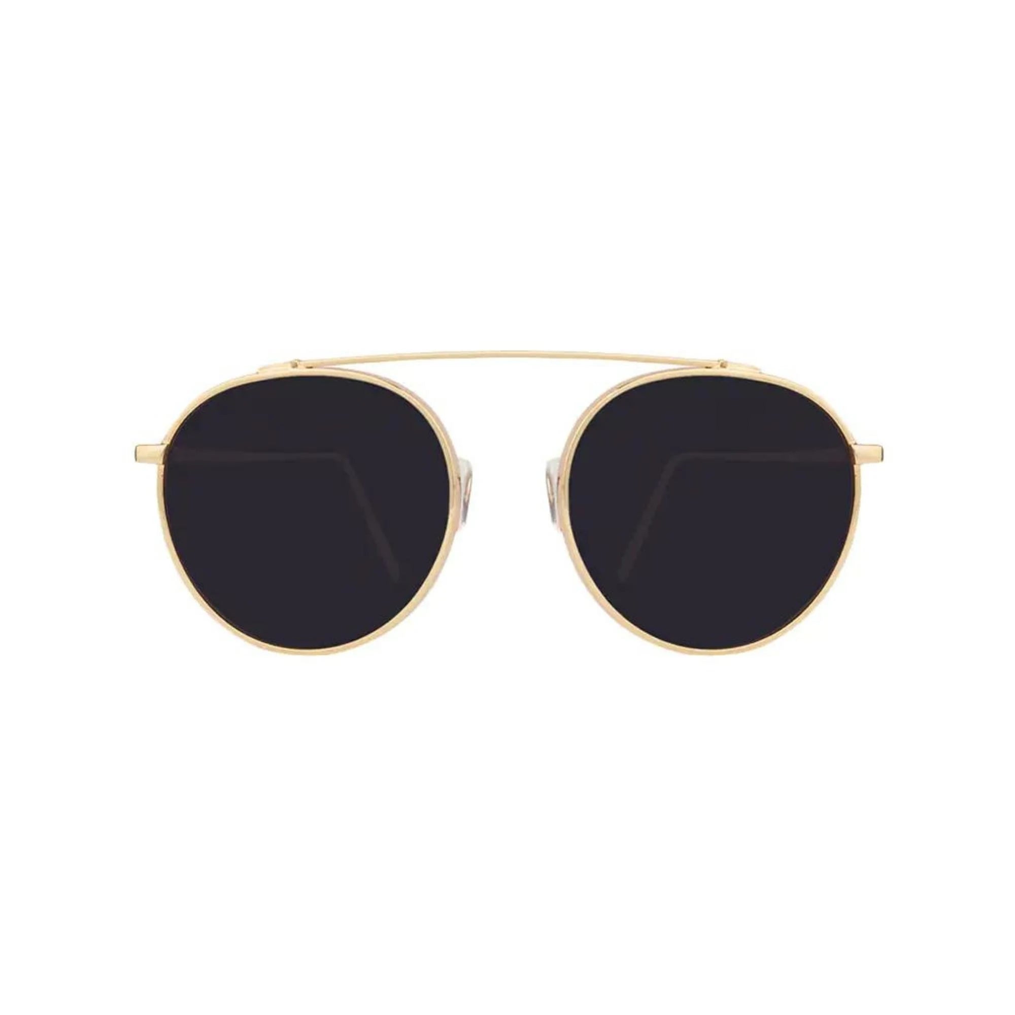 DISC Series Metal Frame Round Sunglasses - Gold Black DISC Series Metal Frame Round Sunglasses - Gold Black