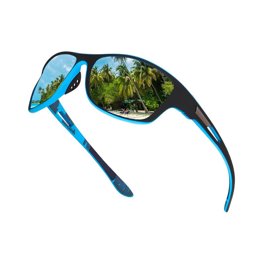 Xplorer Series Polarized Sports Sunglasses - Blue Mirrored