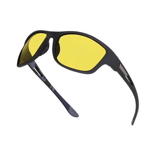 Xplorer Series Polarized Sports Sunglasses - Yellow - Best For Night Driving