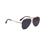 Bold Series Metal Frame Pilot Aviator Sunglasses - Gold Black Bold Series Metal Frame Pilot Aviator Sunglasses - Gold Black