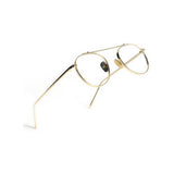 DISC Series Metal Frame Round Sunglasses - Gold Clear DISC Series Metal Frame Round Sunglasses - Gold Clear
