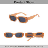 Rectro Series Retro Rectangular Sunglasses - Orange Rectro Series Retro Rectangular Sunglasses - Orange