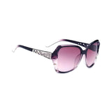 Royal Series Oval Oversized Sunglasses For Women - Purple Royal Series Oval Oversized Sunglasses For Women - Purple