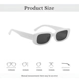 Rectro Series Retro Rectangular Sunglasses - White Rectro Series Retro Rectangular Sunglasses - White