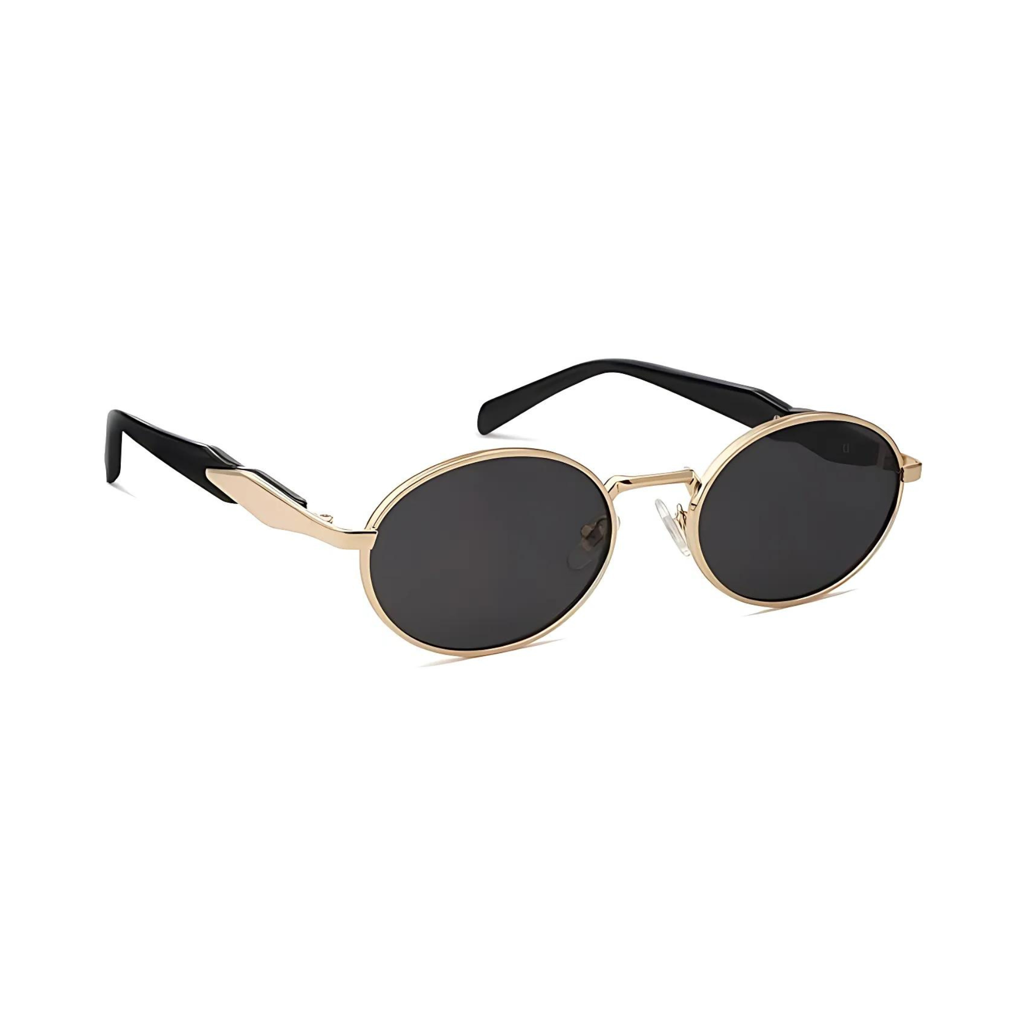 essntl Series Retro Oval Sunglasses For Men & Women - Golden Ash essntl Series Retro Oval Sunglasses For Men & Women - Golden Ash
