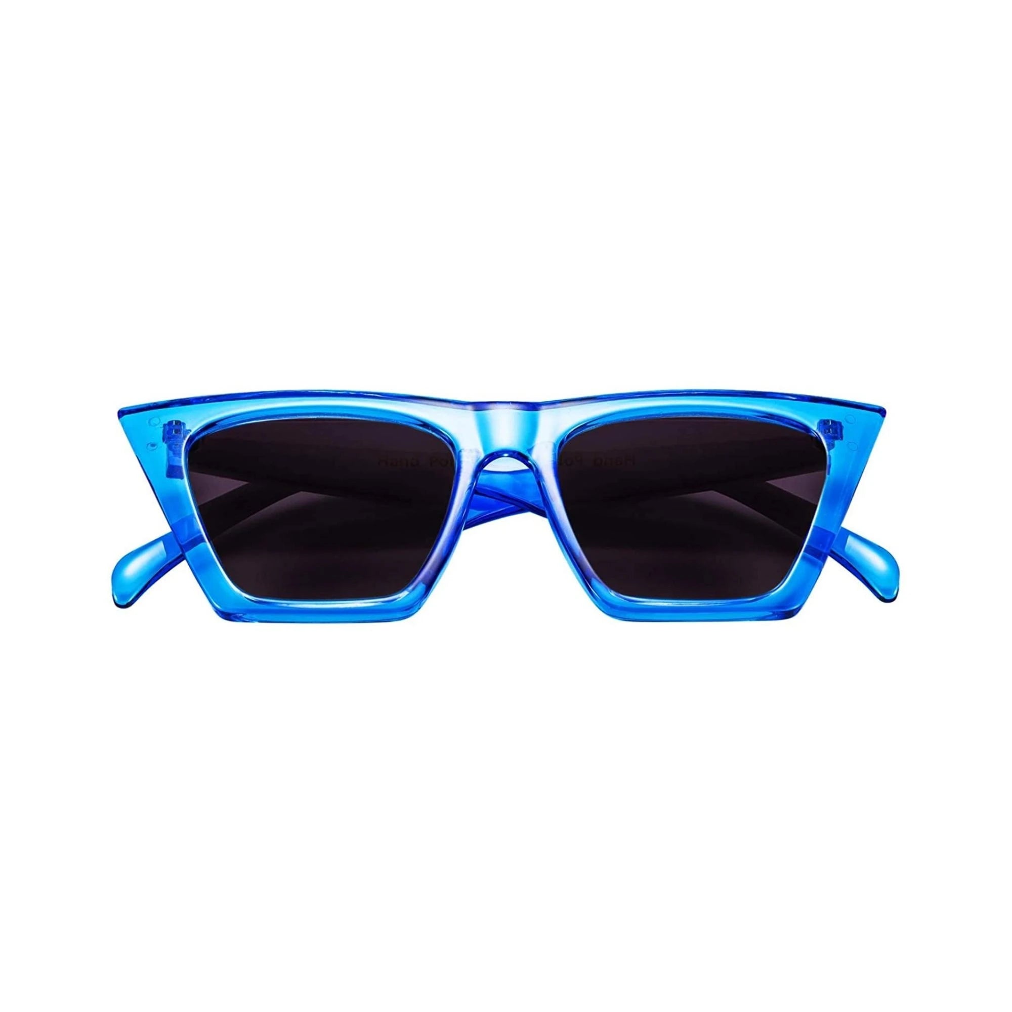 Flat Top Cateye Sunglasses For Women - Blue Flat Top Cateye Sunglasses For Women - Blue