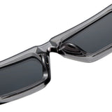 Futuristic Series Street Wear Y2K Rectangle Sunglasses - Slate Grey Futuristic Series Street Wear Y2K Rectangle Sunglasses - Slate Grey