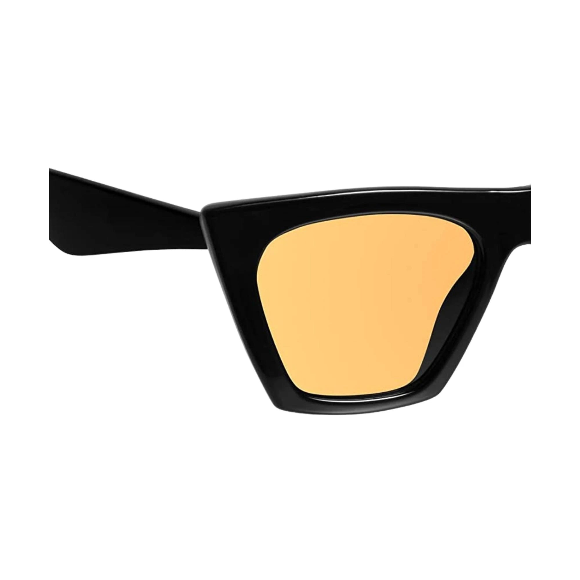 Flat Top Cateye Sunglasses For Women - Yellow Flat Top Cateye Sunglasses For Women - Yellow