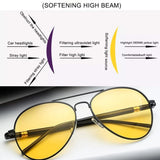 PoshPilot Klassic Series Day & Night Driving Aviator Sunglasses For Men & Women - Black & Yellow PoshPilot Klassic Series Day & Night Driving Aviator Sunglasses For Men & Women - Black & Yellow