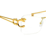HautRim Series Rimless Square Unisex Computer Glasses (Zero Power) HautRim Series Rimless Square Unisex Computer Glasses (Zero Power)