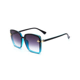 Queen Bee Oversized Square Sunglasses For Women - Blue