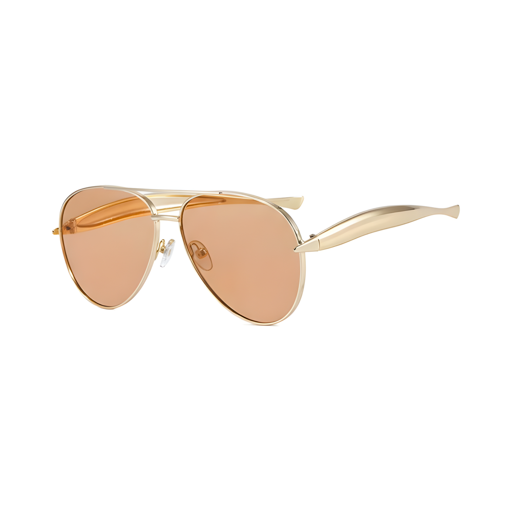 Aurelio Aviator Sunglasses - Gold Amber