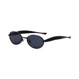 Aurelia Oval Sunglasses - Matte Ash
