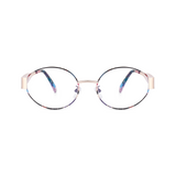 essntl Series Retro Oval Blue Light Blocking Computer Glasses | Floral Edit