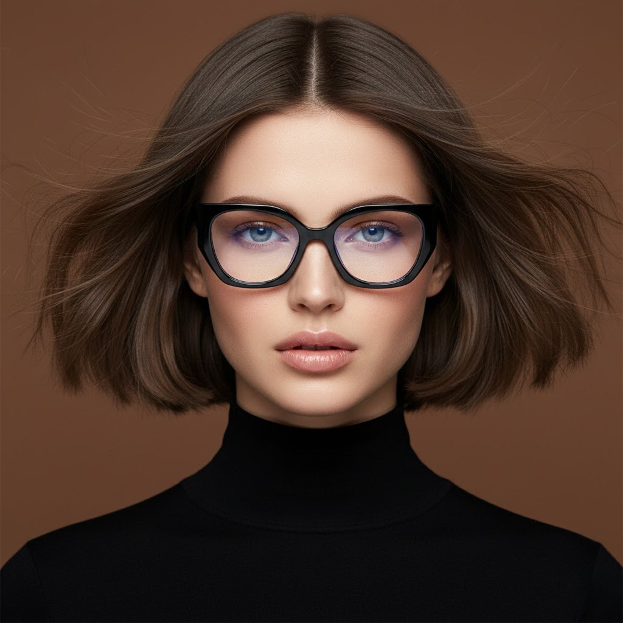 Diva Cateye Oversized Computer Glasses - Noir